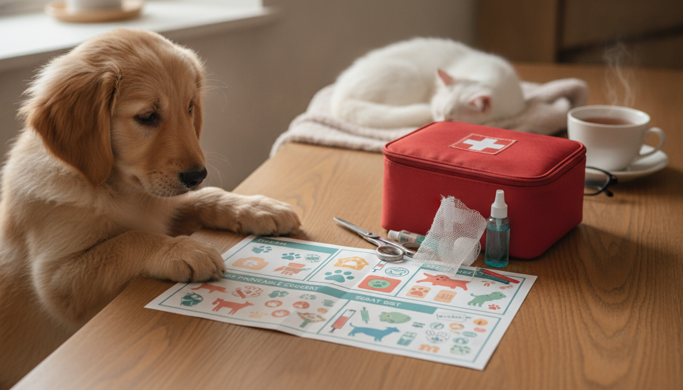 Printable Pet First Aid Cheat Sheet for Emergencies